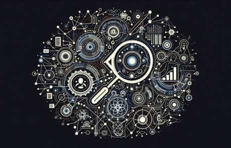 GEO vs. SEO: Die neue Ära der Suchmaschinenoptimierung abstract-representation-of-digital-search-technolo