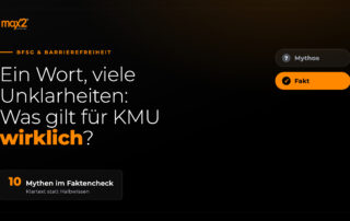 Barrierefreiheit: Was gilt für KMU wirklich? 10 Mythen im Faktencheck - Mythos vs. Fakt
